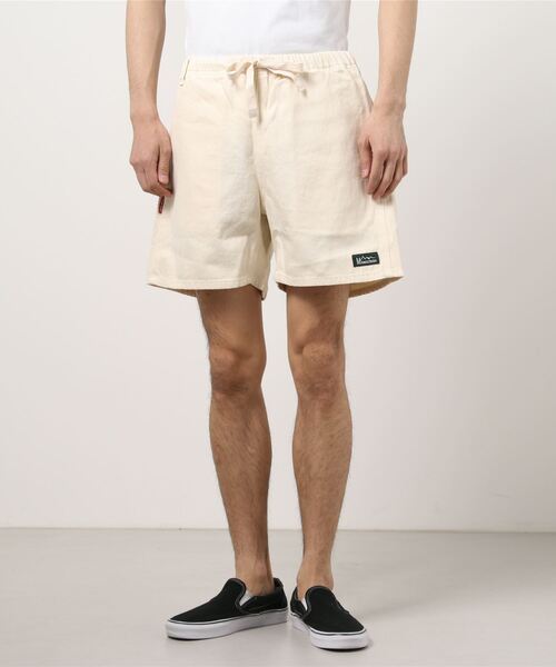 MANASTASH（マナスタッシュ）の「MANASTASH/マナスタッシュ　HEMP SHORTS for BEAVER ヘンプショーツフォービーバー（その他パンツ・メンズ・ホワイト/ブラック/タン・MEDIUM/LARGE/X-LARGE）」の2枚目の写真
