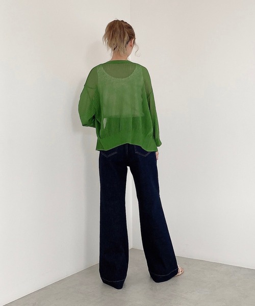 FREE'S MART(フリーズマート)の「ベーシックワイドデニムパンツ(デニムパンツ・レディース・キナリ/インディゴブルー・マルチサイズ)」の13枚目の写真