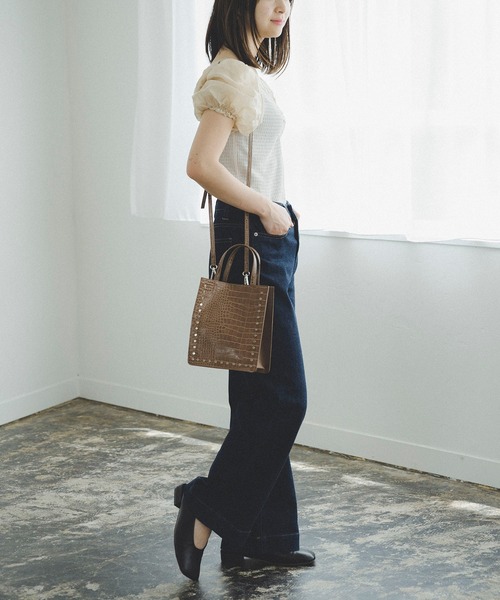 FREE'S MART(フリーズマート)の「ベーシックワイドデニムパンツ(デニムパンツ・レディース・キナリ/インディゴブルー・マルチサイズ)」の5枚目の写真