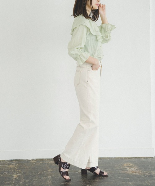 FREE'S MART(フリーズマート)の「ベーシックワイドデニムパンツ(デニムパンツ・レディース・キナリ/インディゴブルー・マルチサイズ)」の15枚目の写真