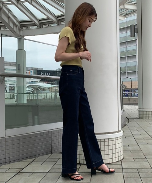 FREE'S MART(フリーズマート)の「ベーシックワイドデニムパンツ(デニムパンツ・レディース・キナリ/インディゴブルー・マルチサイズ)」の8枚目の写真