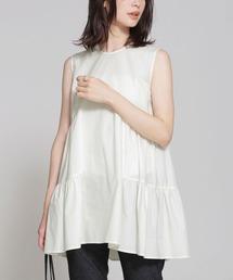 NANO universe | タイプライターティアードブラウス ノースリーブ(シャツ/ブラウス)