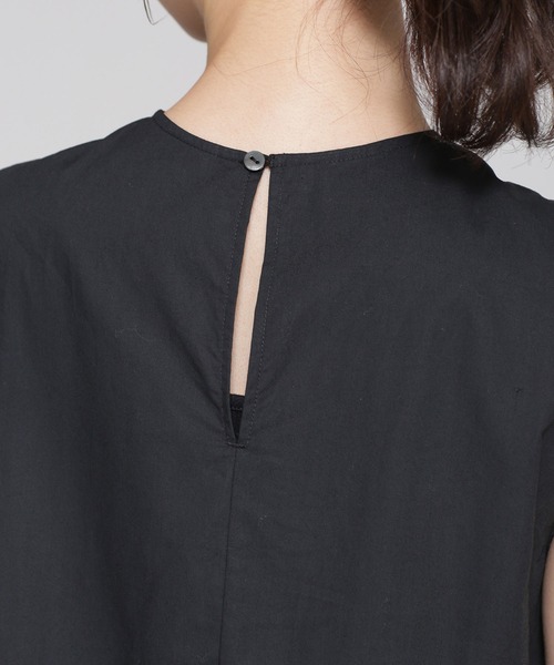 NANO universe（ナノユニバース）の「タイプライターティアードブラウス ノースリーブ（シャツ/ブラウス・レディース・ブラック/オフホワイト/イエロー・38/36）」の21枚目の写真