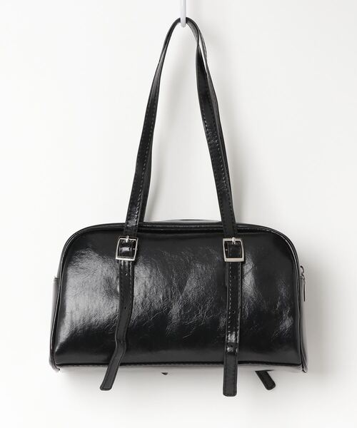 WEGO(ウィゴー)の「WEGO/ハンドルボストントートバッグ(トートバッグ・レディース・ホワイト/ブラック・FREE)」の4枚目の写真