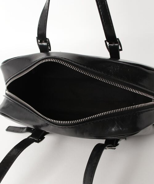 WEGO(ウィゴー)の「WEGO/ハンドルボストントートバッグ(トートバッグ・レディース・ホワイト/ブラック・FREE)」の6枚目の写真