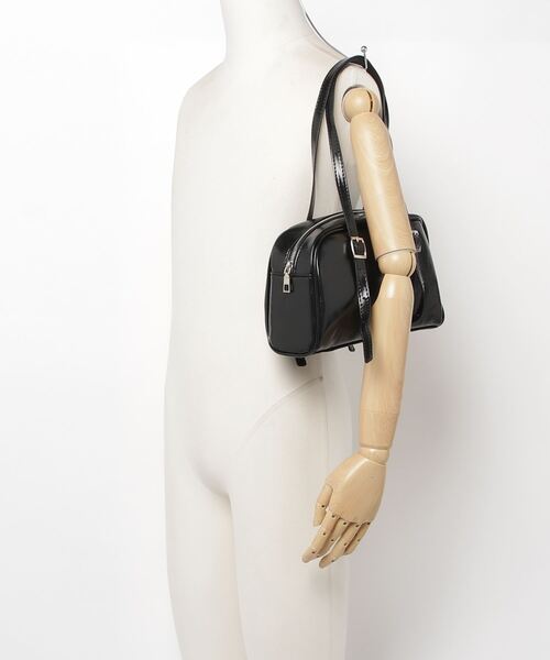 WEGO(ウィゴー)の「WEGO/ハンドルボストントートバッグ(トートバッグ・レディース・ホワイト/ブラック・FREE)」の12枚目の写真