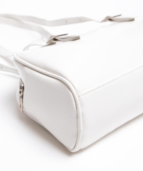 WEGO(ウィゴー)の「WEGO/ハンドルボストントートバッグ(トートバッグ・レディース・ホワイト/ブラック・FREE)」の11枚目の写真