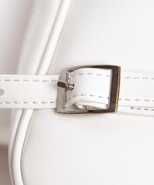 WEGO(ウィゴー)の「WEGO/ハンドルボストントートバッグ(トートバッグ・レディース・ホワイト/ブラック・FREE)」の3枚目の写真