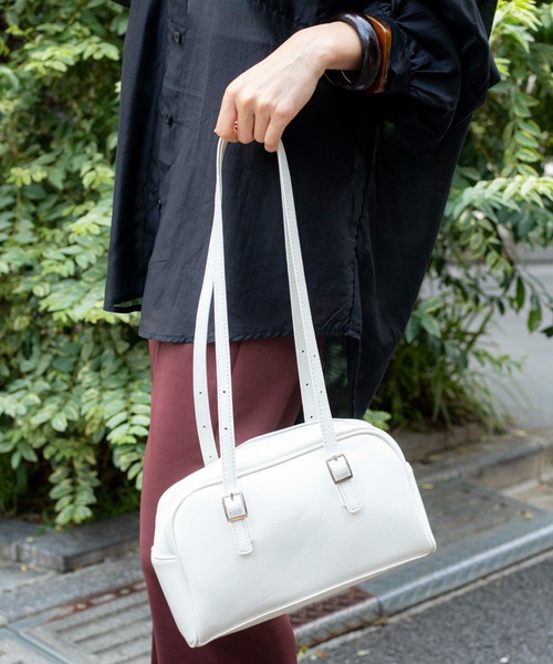 WEGO(ウィゴー)の「WEGO/ハンドルボストントートバッグ(トートバッグ・レディース・ホワイト/ブラック・FREE)」の14枚目の写真