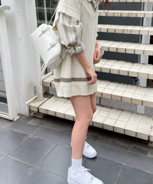 WEGO(ウィゴー)の「WEGO/ハンドルボストントートバッグ(トートバッグ・レディース・ホワイト/ブラック・FREE)」の21枚目の写真