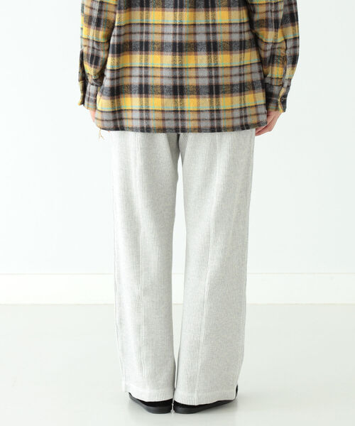 BEAMS BOY（ビームスボーイ）の「BEAMS BOY / ヘビー サーマル イージー パンツ 21AW（その他パンツ・レディース・ナチュラル/チャコールグレー・ONE SIZE）」の9枚目の写真
