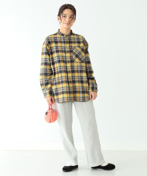 BEAMS BOY（ビームスボーイ）の「BEAMS BOY / ヘビー サーマル イージー パンツ 21AW（その他パンツ・レディース・ナチュラル/チャコールグレー・ONE SIZE）」の10枚目の写真