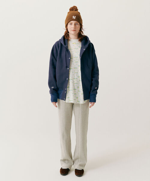 BEAMS BOY（ビームスボーイ）の「BEAMS BOY / ヘビー サーマル イージー パンツ 21AW（その他パンツ・レディース・ナチュラル/チャコールグレー・ONE SIZE）」の11枚目の写真