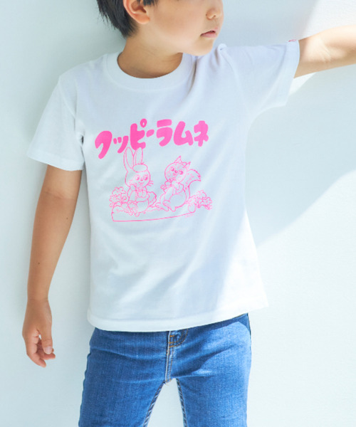 SiNCERE（シンシア）の「〈クッピーラムネ〉ネオンカラーが目を惹く☆キャラクタープリントTシャツ　キッズ用（Tシャツ/カットソー・キッズ・ピンク/グリーン/イエロー/ブルー・120/110/130）」の4枚目の写真