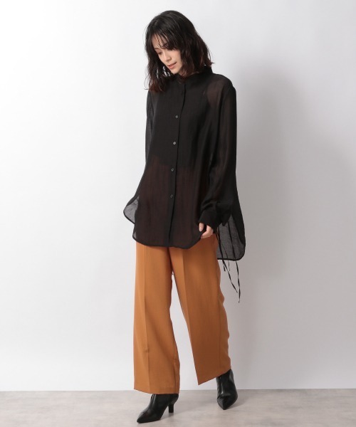 LOWRYS FARM(ローリーズファーム)の「マットカラーセミワイドパンツ 959125(その他パンツ・レディース・アイボリー/ブラック/ブルー/オレンジ・MEDIUM/LARGE)」の6枚目の写真