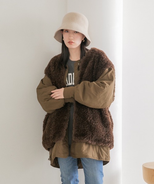 LOWRYS FARM(ローリーズファーム)の「フェルトバケットハット 958541(ハット・レディース・ブラック/ダークブラウン/ベージュ/ベージュ系その他/ダークブラウン系/グレー・FREE)」の18枚目の写真