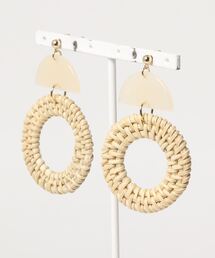 en recre | ラタンピアス(ピアス（両耳用）)
