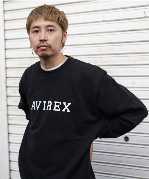AVIREX(アヴィレックス)の「【直営店限定】カレッジ ロゴ スウェット / COLLEGE LOGO SWEAT / アヴィレックス / AVIREX(スウェット・メンズ・ブラック/グレー・MEDIUM/LARGE/X-LARGE)」の9枚目の写真