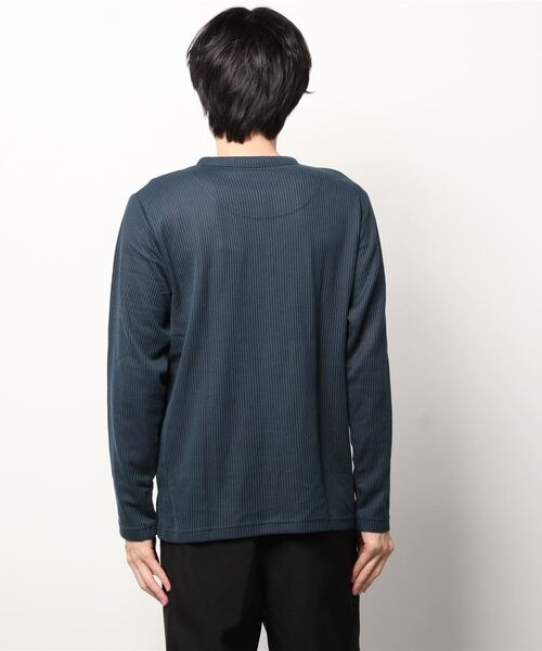 Mossimo(モッシモ)の「mossimo モッシモ ストライプ レイヤード長袖Tシャツ(Tシャツ/カットソー・メンズ・レッド/グレー/ブラック/ネイビー・L/XL/M)」の5枚目の写真