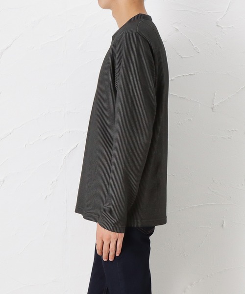 Mossimo(モッシモ)の「mossimo モッシモ ストライプ レイヤード長袖Tシャツ(Tシャツ/カットソー・メンズ・レッド/グレー/ブラック/ネイビー・L/XL/M)」の17枚目の写真
