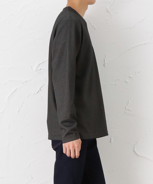 Mossimo(モッシモ)の「mossimo モッシモ ストライプ レイヤード長袖Tシャツ(Tシャツ/カットソー・メンズ・レッド/グレー/ブラック/ネイビー・L/XL/M)」の15枚目の写真