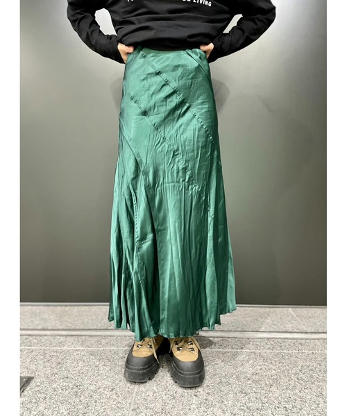 DIESEL（ディーゼル）の「レディース ロングスカート マキシ 美シルエット 切り替え（スカート・レディース・パープル/グリーン/レッド/ブラック・SMALL/MEDIUM/X-SMALL/LARGE）」の16枚目の写真