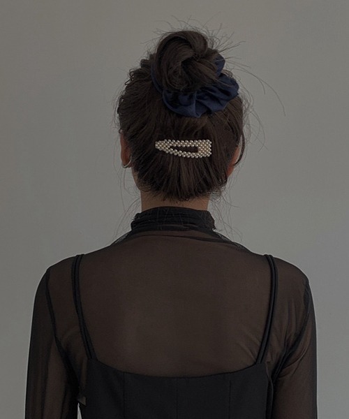 Chaco closet（チャコ クローゼット）の「シアーハイネックカラーインナートップス（Tシャツ/カットソー・レディース・ホワイト/ブラック/グリーン/ライトカーキ/オレンジ/アイボリー/ピンク/ブルーグレー/ライム/パープル/ロイヤルブルー/チェリーピンク/ライトイエロー/ライトブラウン/グレー・FREE）」の18枚目の写真