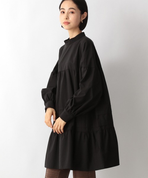 LOWRYS FARM(ローリーズファーム)の「タックティアードチュニックLS 235986(シャツ/ブラウス・レディース・ホワイト/ブラック/ブラウン・FREE)」の13枚目の写真