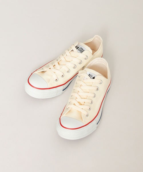 CONVERSE(コンバース)の「CONVERSE/キャンバスオールスター ローカット(スニーカー・レディース・アイボリー/ブラック・23.5/24.5/23/24)」の1枚目の写真