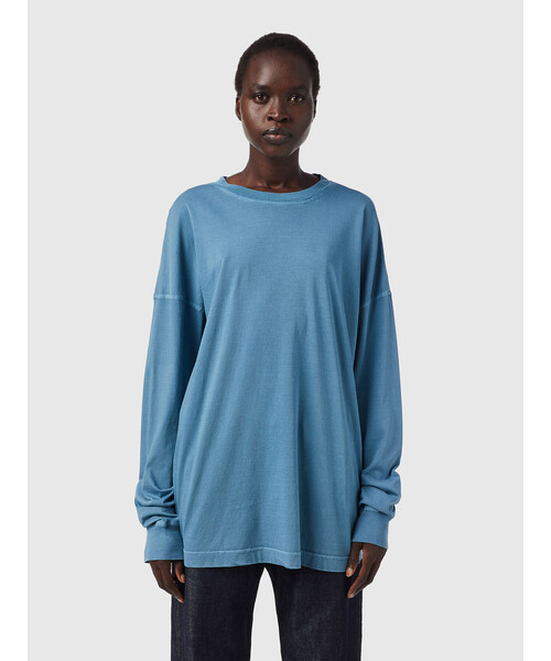 DIESEL（ディーゼル）の「レディース Tシャツ トップス カットソー ロンT  ルーズ スーパーリラックス（Tシャツ/カットソー・レディース・ブルー/グレー/ブラウン・LARGE/SMALL/X-SMALL/MEDIUM）」の3枚目の写真