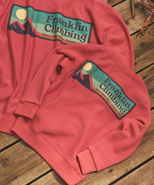 CIAOPANIC TYPY（チャオパニックティピー）の「【Franklin Climbing】KID'ｓロゴスウェット（スウェット・キッズ・チャコールグレー/スカイブルー/グレー/グリーン/ピンク・S/M/L/XL/XXL）」の5枚目の写真