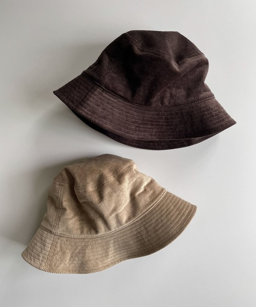 URBAN RESEARCH DOORS（アーバンリサーチドアーズ）の「コーデュロイバケットハット（ハット・レディース・ダークブラウン/ベージュ・ONE）」の8枚目の写真