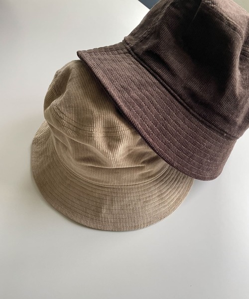 URBAN RESEARCH DOORS（アーバンリサーチドアーズ）の「コーデュロイバケットハット（ハット・レディース・ダークブラウン/ベージュ・ONE）」の5枚目の写真