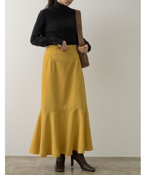 Re:EDIT（リエディ）の「ピーチスキンマーメインドスカート（スカート・レディース・モカ/レッド/イエロー/カーキ/ブラック・MEDIUM/LARGE/AS/TALL/AM）」の10枚目の写真