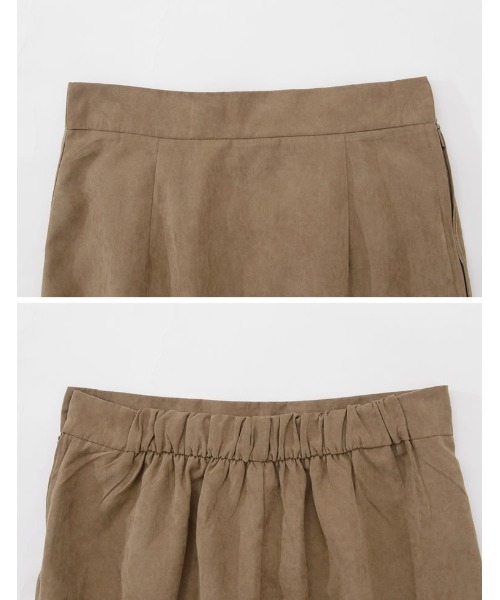 Re:EDIT（リエディ）の「ピーチスキンマーメインドスカート（スカート・レディース・モカ/レッド/イエロー/カーキ/ブラック・MEDIUM/LARGE/AS/TALL/AM）」の12枚目の写真