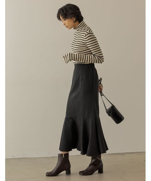 Re:EDIT（リエディ）の「ピーチスキンマーメインドスカート（スカート・レディース・モカ/レッド/イエロー/カーキ/ブラック・MEDIUM/LARGE/AS/TALL/AM）」の19枚目の写真