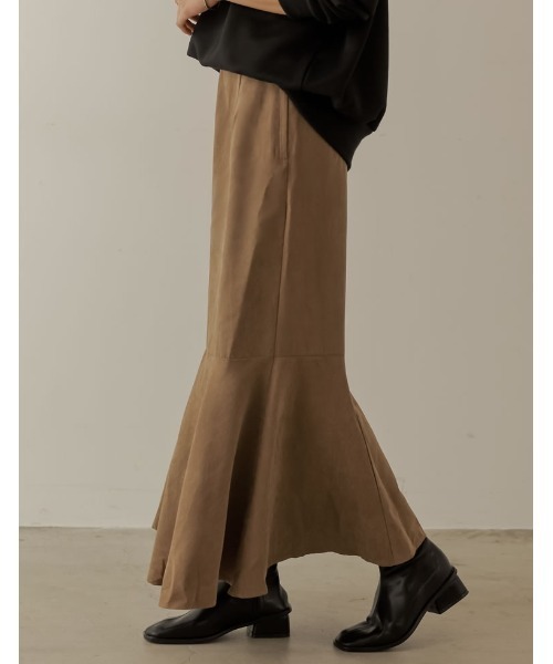 Re:EDIT（リエディ）の「ピーチスキンマーメインドスカート（スカート・レディース・モカ/レッド/イエロー/カーキ/ブラック・MEDIUM/LARGE/AS/TALL/AM）」の21枚目の写真