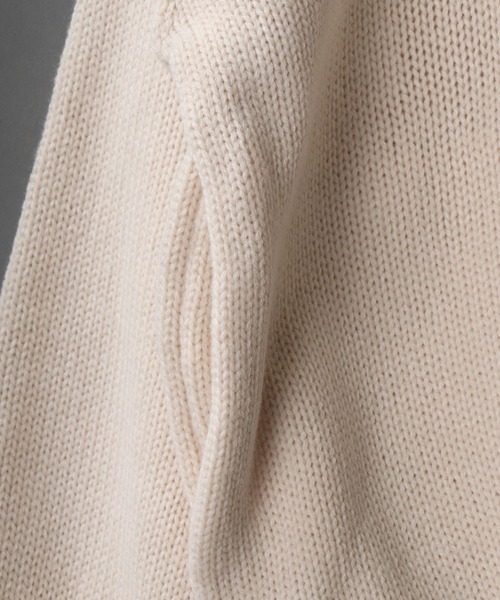 SITRY（シトリー）の「Big silhouette damage Knit Cardigan/ビッグシルエット クルーネック ダメージニット ルーズカーディガン/カーデ（カーディガン/ボレロ・メンズ・オフホワイト/チャコールグレー/モカ/グレイッシュブルー・M/L）」の8枚目の写真