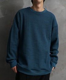 【JOKER】ビッグワッフルオーバーサイズスウェットトレーナー 春服