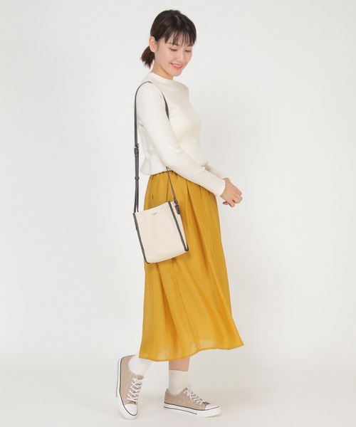 ikka（イッカ）の「AG抗菌モックネックリブプルオーバー（ニット/セーター・レディース・チャコールグレー/ブラック/ベージュ/オフホワイト/ネイビー/その他1・S/M/L）」の18枚目の写真