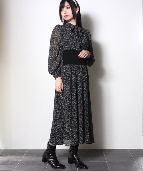 NOMAE(ノーマエ)の「【NOMAE】ウエストリブワンピース(ワンピース・レディース・ライトグレー/ブラック/ライトブラウン/ライトブルー/グレー・FREE)」の18枚目の写真