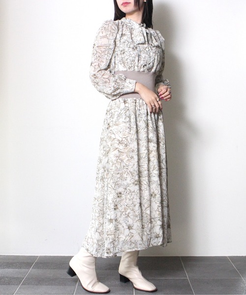 NOMAE(ノーマエ)の「【NOMAE】ウエストリブワンピース(ワンピース・レディース・ライトグレー/ブラック/ライトブラウン/ライトブルー/グレー・FREE)」の20枚目の写真