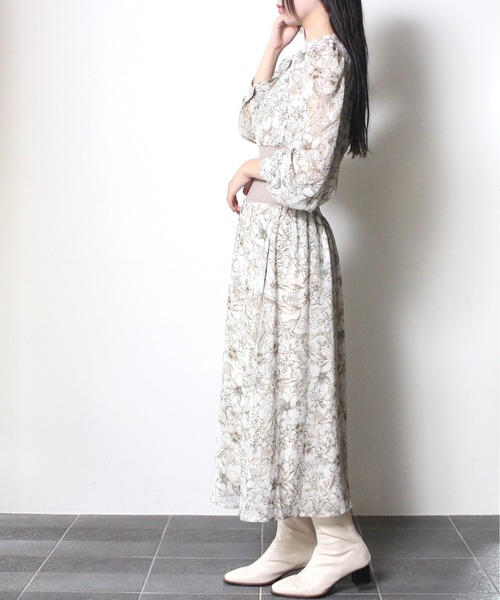 NOMAE(ノーマエ)の「【NOMAE】ウエストリブワンピース(ワンピース・レディース・ライトグレー/ブラック/ライトブラウン/ライトブルー/グレー・FREE)」の12枚目の写真