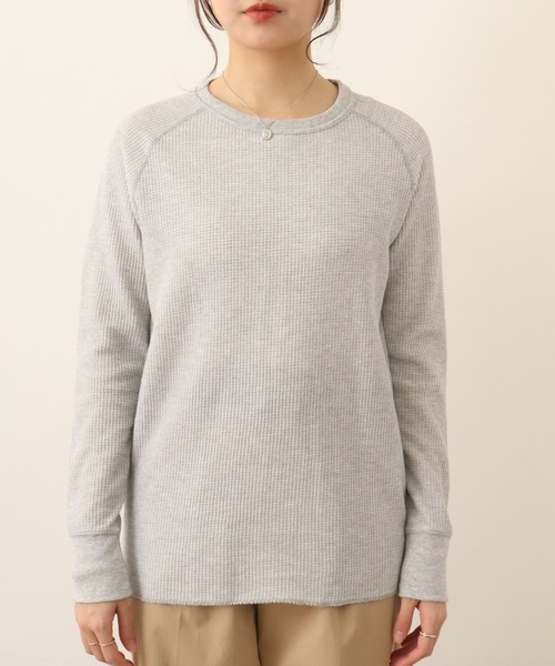 JEMORGAN（ジェーイーモーガン）の「JEMORGAN ワッフルラグランクルーネック（パック入）（Tシャツ/カットソー・レディース・ホワイト/ナチュラル/杢グレー/ネイビー/ブラック系その他・FREE）」の10枚目の写真