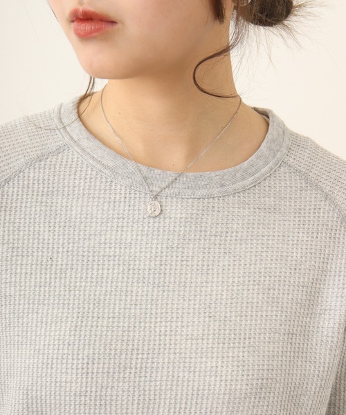 JEMORGAN（ジェーイーモーガン）の「JEMORGAN ワッフルラグランクルーネック（パック入）（Tシャツ/カットソー・レディース・ホワイト/ナチュラル/杢グレー/ネイビー/ブラック系その他・FREE）」の7枚目の写真