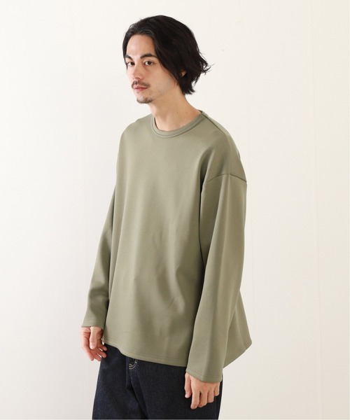 JOURNAL STANDARD relume（ジャーナルスタンダード　レリューム）の「ハニカムダンボール ロングスリーブTEE（Tシャツ/カットソー・メンズ・ライトグレー/ブラック/グリーン・SMALL/MEDIUM/LARGE）」の3枚目の写真