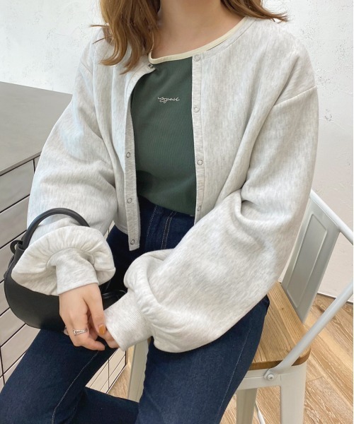 apres jour(アプレジュール)の「リンガーリブロンT【ZOZOTOWN限定アイテム】(Tシャツ/カットソー・レディース・グリーン/アイボリー/ナチュラル・X-LARGE/フリー)」の12枚目の写真