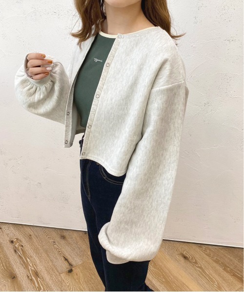 apres jour(アプレジュール)の「リンガーリブロンT【ZOZOTOWN限定アイテム】(Tシャツ/カットソー・レディース・グリーン/アイボリー/ナチュラル・X-LARGE/フリー)」の13枚目の写真