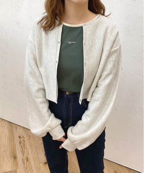 apres jour(アプレジュール)の「リンガーリブロンT【ZOZOTOWN限定アイテム】(Tシャツ/カットソー・レディース・グリーン/アイボリー/ナチュラル・X-LARGE/フリー)」の14枚目の写真