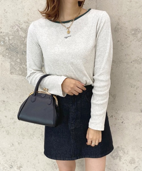 apres jour(アプレジュール)の「リンガーリブロンT【ZOZOTOWN限定アイテム】(Tシャツ/カットソー・レディース・グリーン/アイボリー/ナチュラル・X-LARGE/フリー)」の8枚目の写真